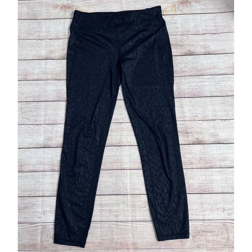 Sweaty Betty All Day Leggings Womens Medium Black Leopard Print‎ Full Length